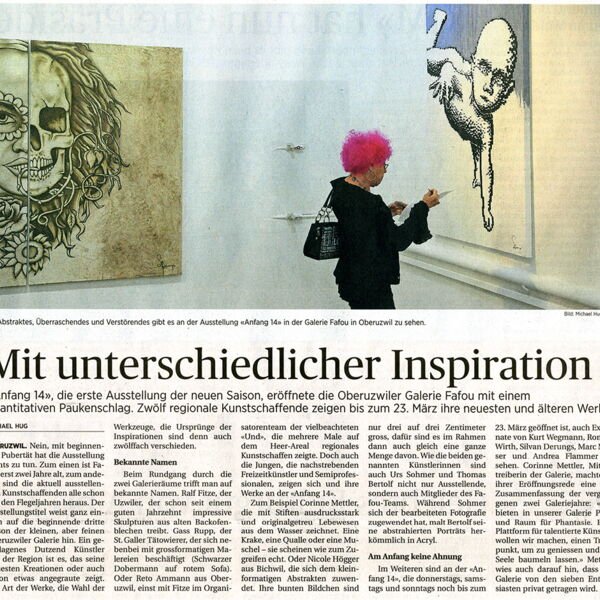 Wiler Zeitung / Mit unterschiedlicher Inspiration