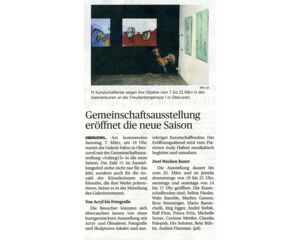 Wiler Zeitung / Gemeinschaftsausstellung eröffnet die neue Saison
