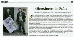 DZMagazin / «Monochrom» im Fafou