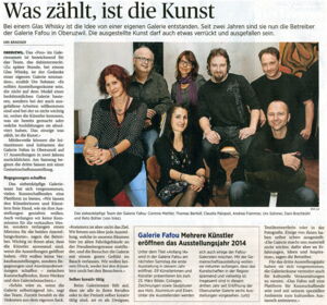 Wiler Zeitung / Was zählt, ist die Kunst