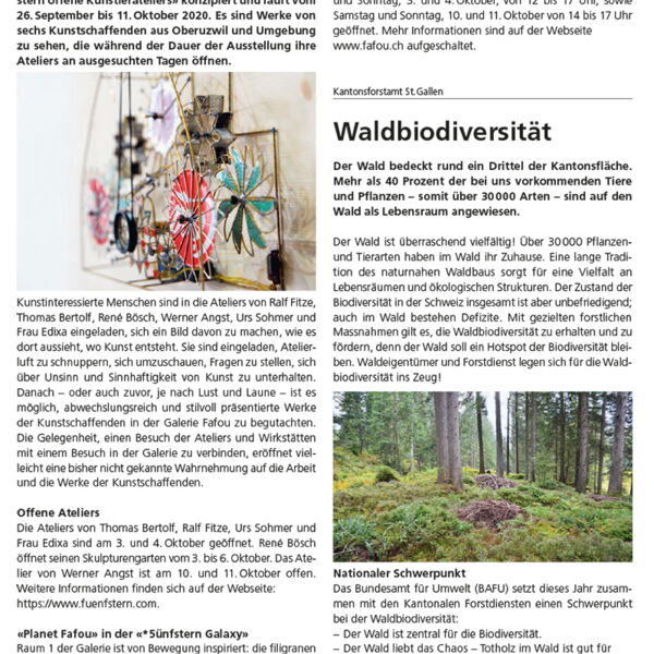 Mitteilungsblatt Oberuzwil / «Fafou»-Sternzeit